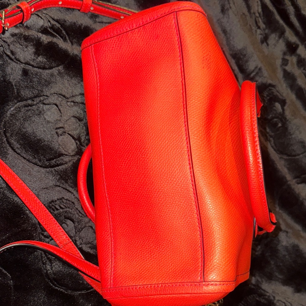 Coach Vibrant Pink/Orange Mini Bennett Satchel - Picture 9 of 10
